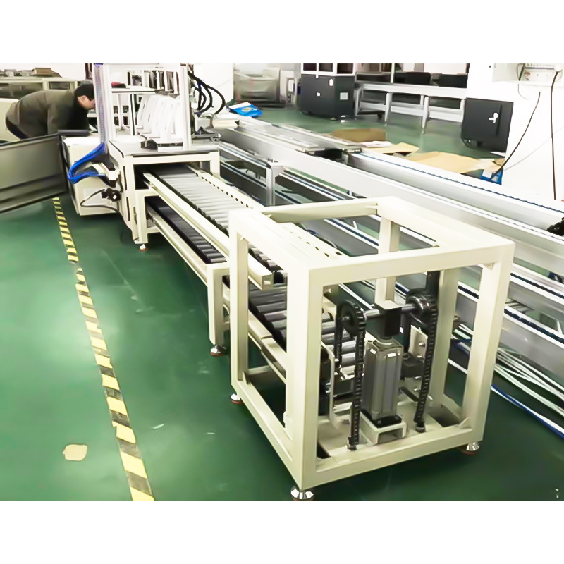 Double speed chain conveyor line